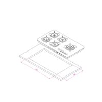 اجاق گاز صفحه ای کن مدل IG8510