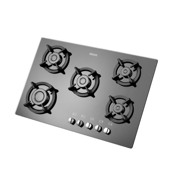 اجاق گاز صفحه ای شیشه‌ای استیل البرز مدل G 5753