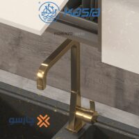 شیر ظرفشویی کسری مدل فیروزه (فیورنزو) طلایی
